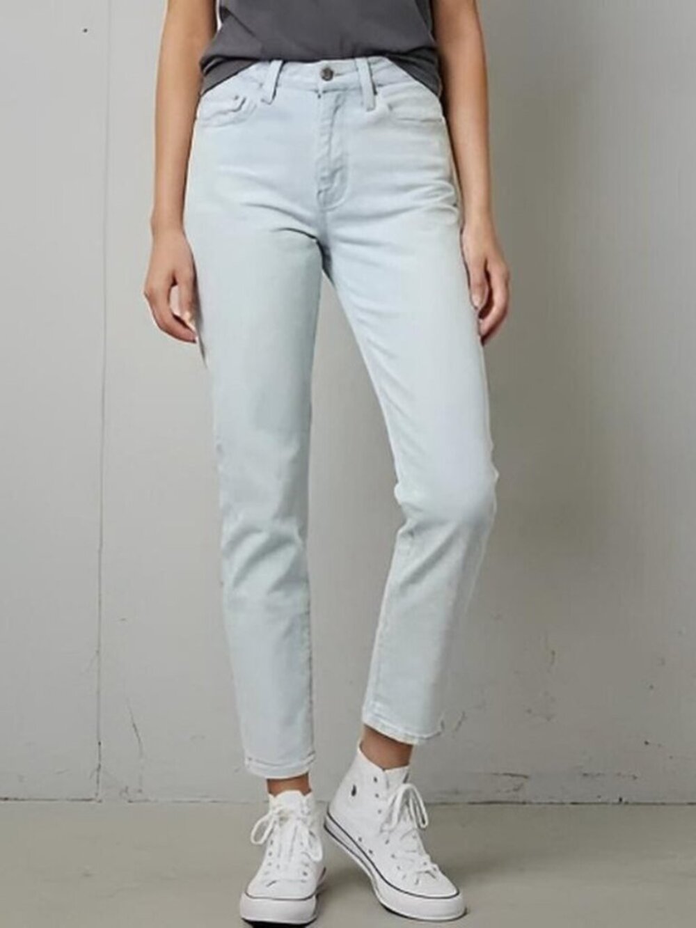 Levi's 501 Original Cropped Jeans Acid Blue Splash Light Wash 25x26 NWT - Picture 3 of 13